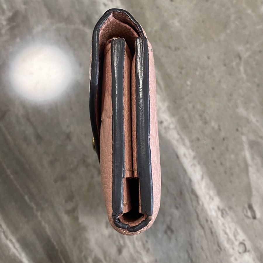 LV 路易威登 粉色壓紋 短款錢包 成色很新 芯片款 附件:單品-2