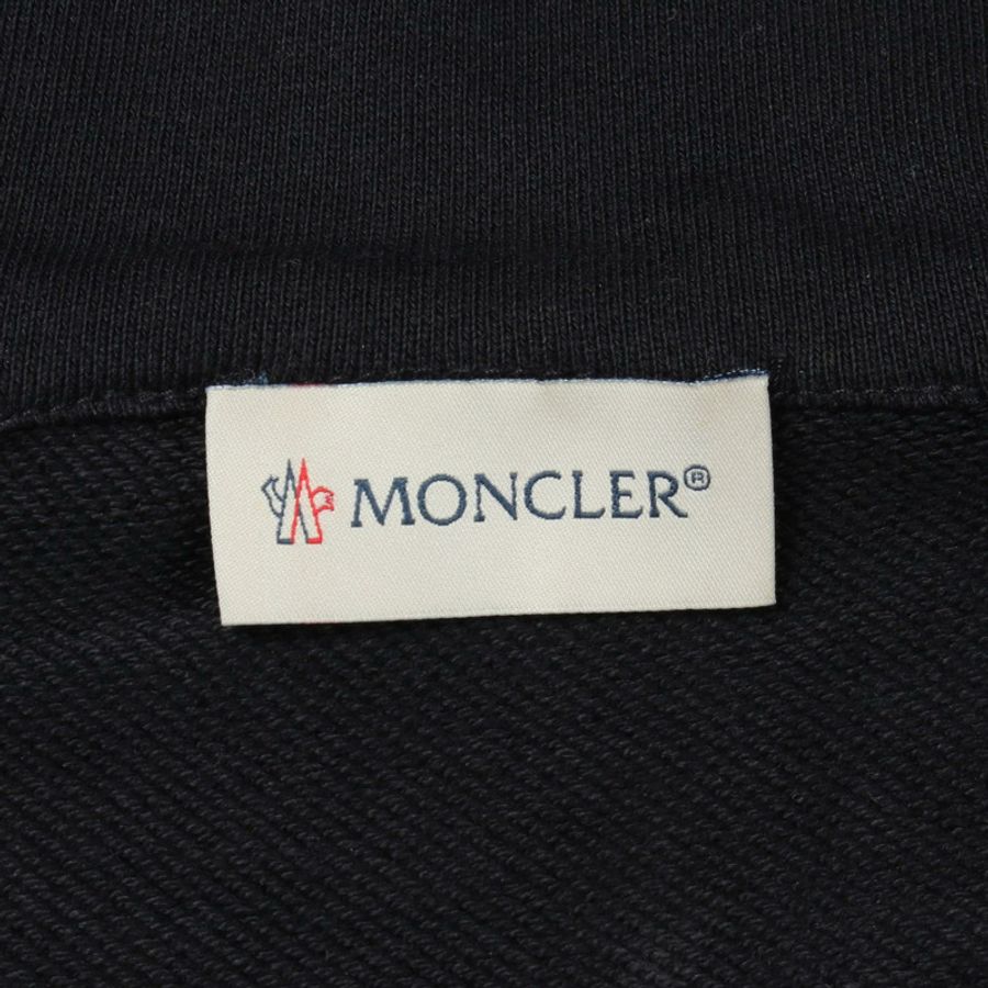 MONCLER 附帽羽絨外套 8428000 尼龍棉混紡 海軍藍 #XL 二手男款-2
