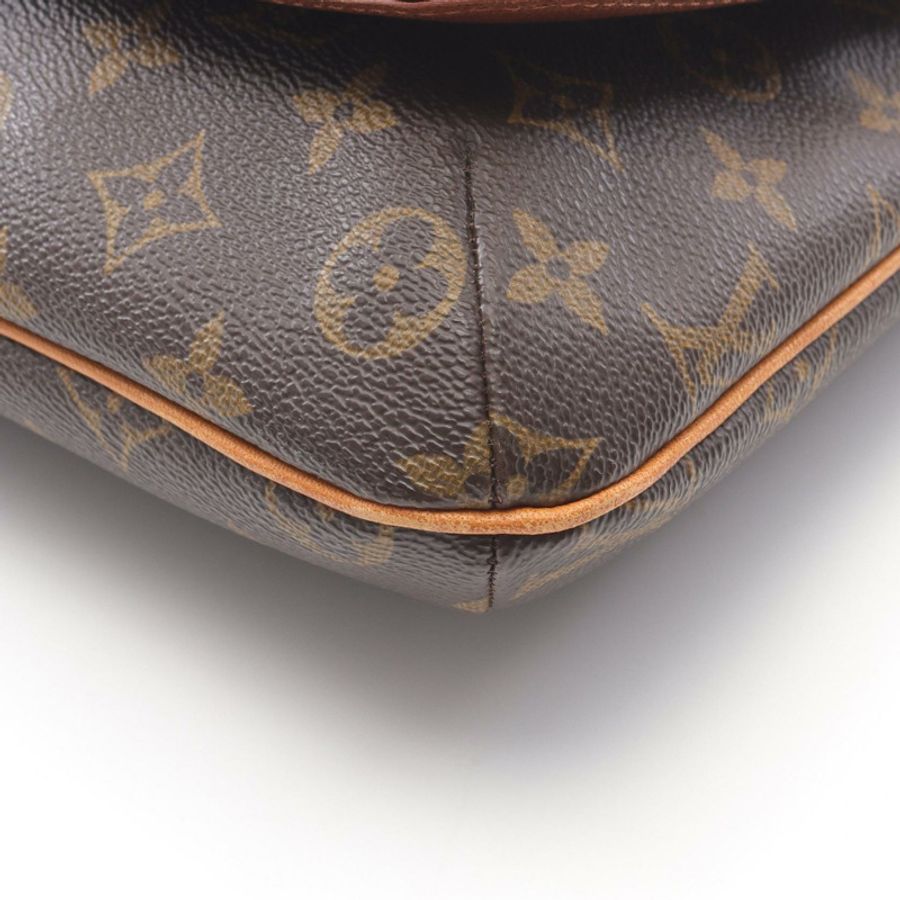 棕色 原花 帆布 Musette Salsa 肩背包【LOUIS VUITTON LV 路易威登】 M51387-9