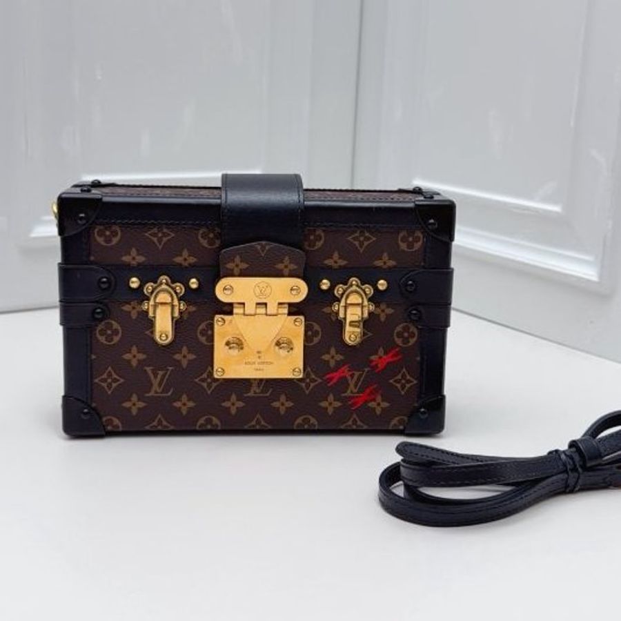 芯片款 路易威登/Louis Vuitton 老花硬盒子肩背斜背包-0