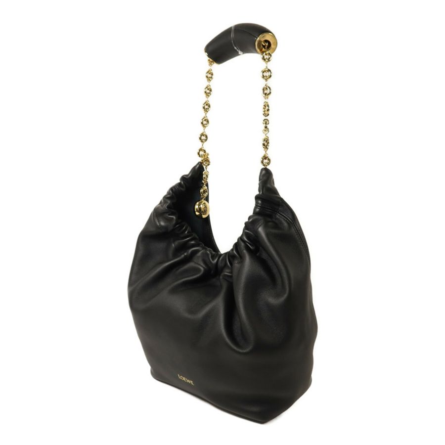 LOEWE 羊皮皮革Small Squeeze Bag鏈帶肩背袋-2