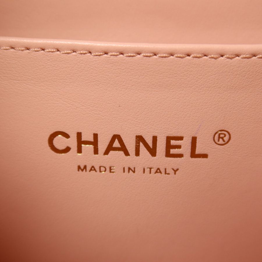 CHANEL 羊皮皮革Chain Flap Bag鏈帶肩背袋-5