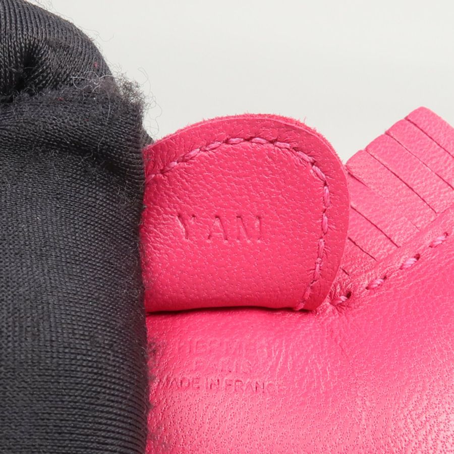 HERMES Milo/Swift皮革Rodeo PM掛飾Rose Mexico-4