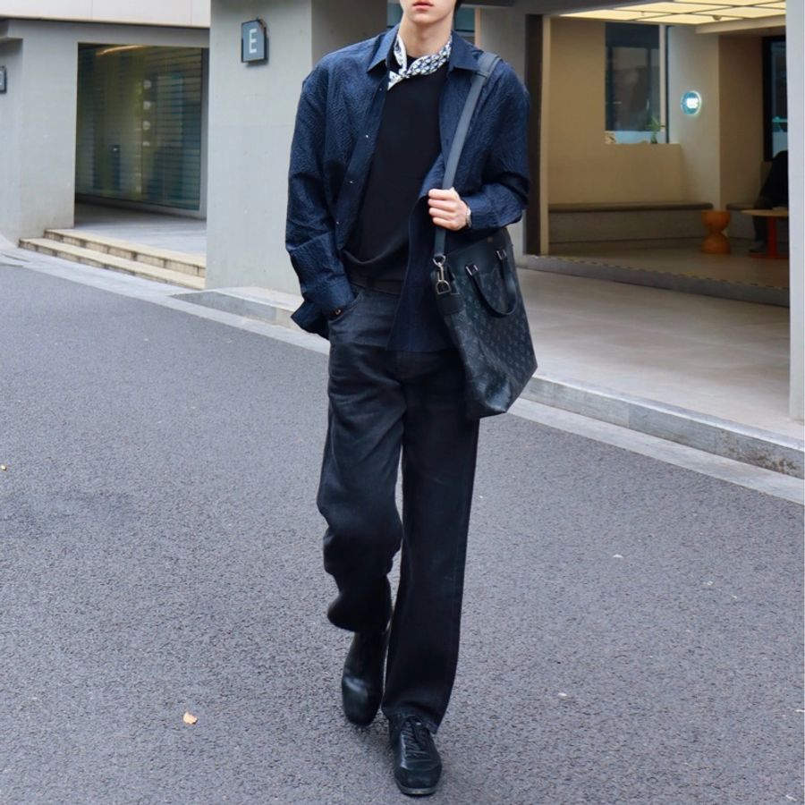 【97新 ✨ 全網最低價!】LV 老花 黑武士 手提包 郵差斜挎包 (下單前先詢問庫存❗️❗️)-3