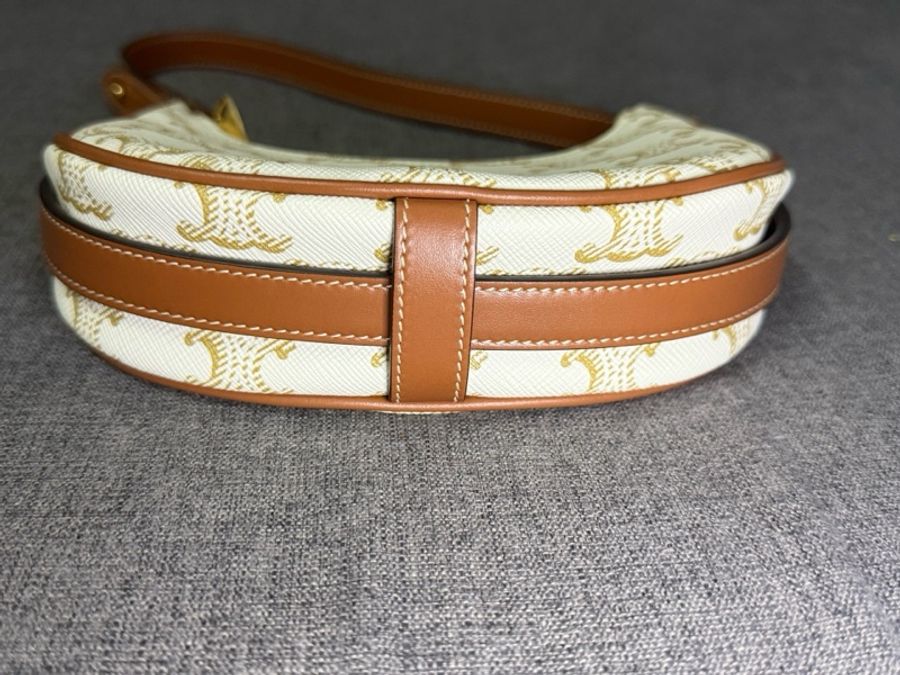 賽琳/Celine 迷你TriompheCanvas牛皮革包16 x 12 x 5單品-3