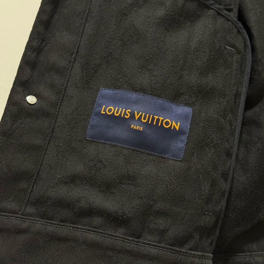 LV Louis Vuitton 經典老花 Monogram 牛仔襯衫-5