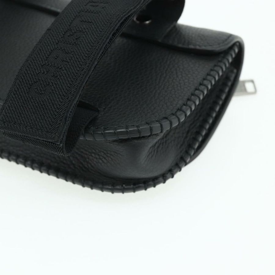 【日本直送】Christian Dior 馬鞍形臂包 Cactus Jack 皮革 黑色 銀色 正品 ka4066A-14