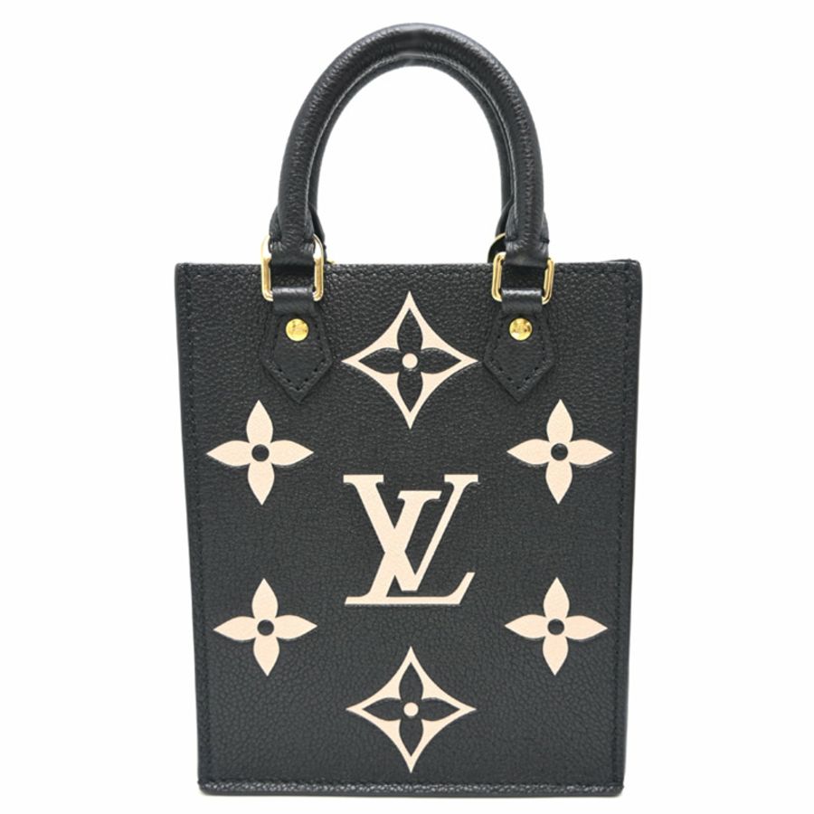 Louis Vuitton Empreinte Petite Sac Plat 女士手提包 M81416（已停產）黑色小牛皮（黑色）-1