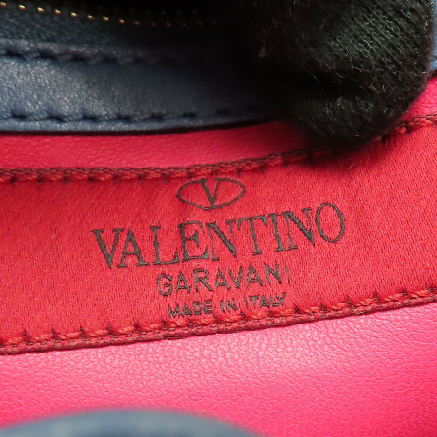 粉/藍/綠色 牛皮 鉚釘 兩用包【Valentino 范倫鐵諾】 BG-K540VBJ2-5