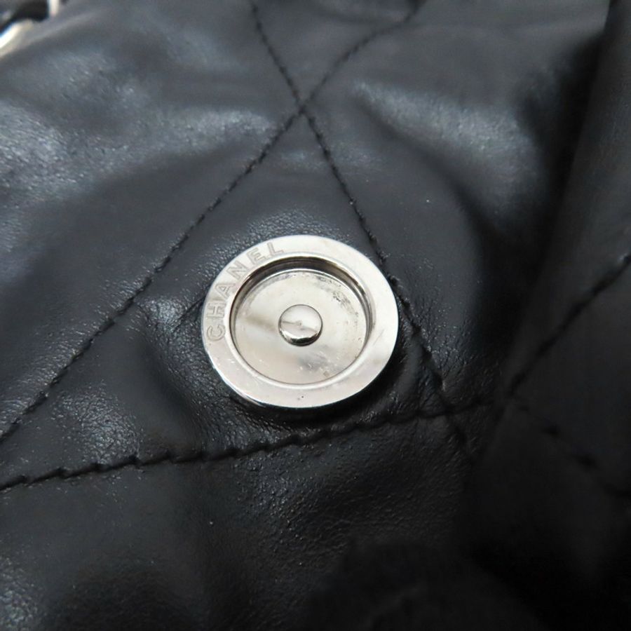 黑色 牛皮 22 肩背包 銀扣【CHANEL 香奈兒】 AS4486-16