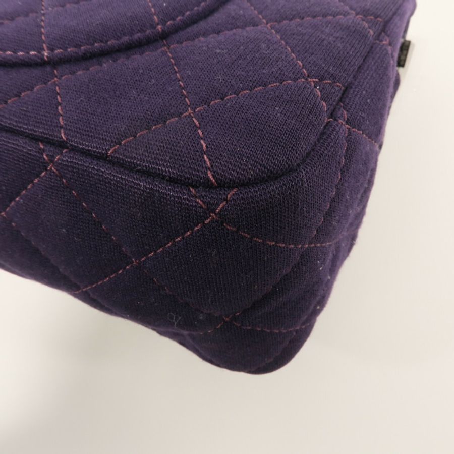 CHANEL 棉布2.55 Maxi鏈帶肩背袋-14