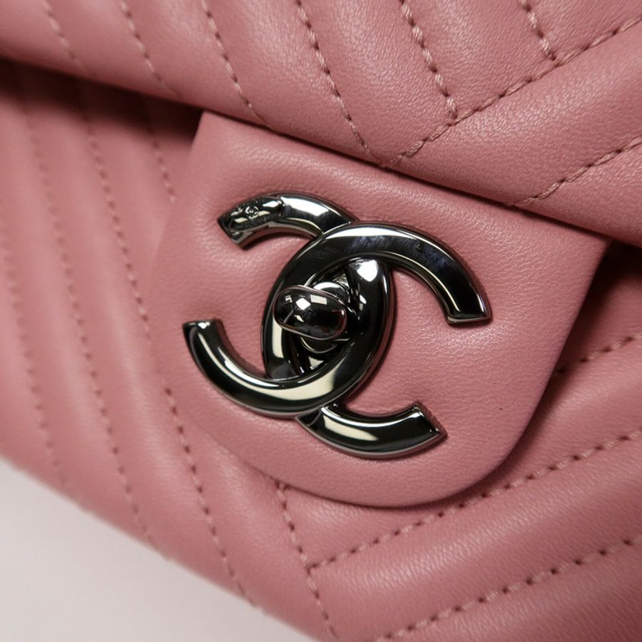 CHANEL 牛皮皮革Chain Shoulder Bag鏈帶肩背袋-6