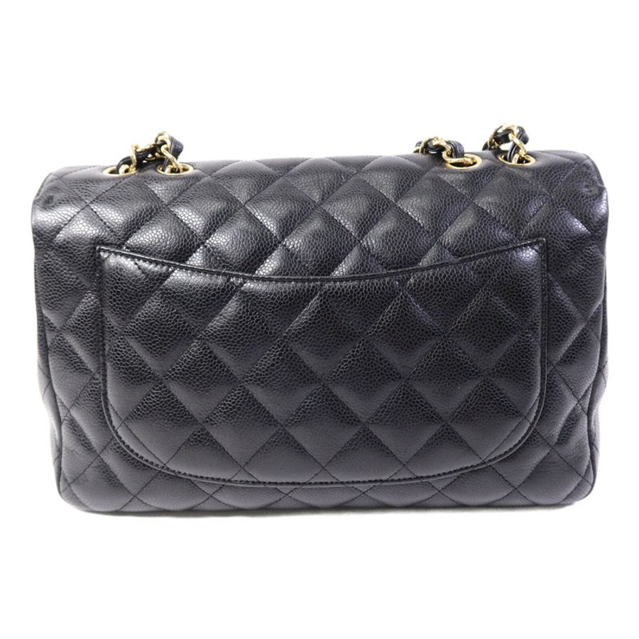 CHANEL 牛皮皮革Large Classic鏈帶肩背袋-1