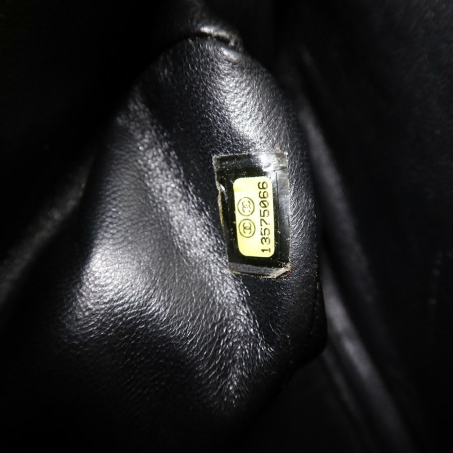 CHANEL 牛皮皮革Large Classic鏈帶肩背袋-7