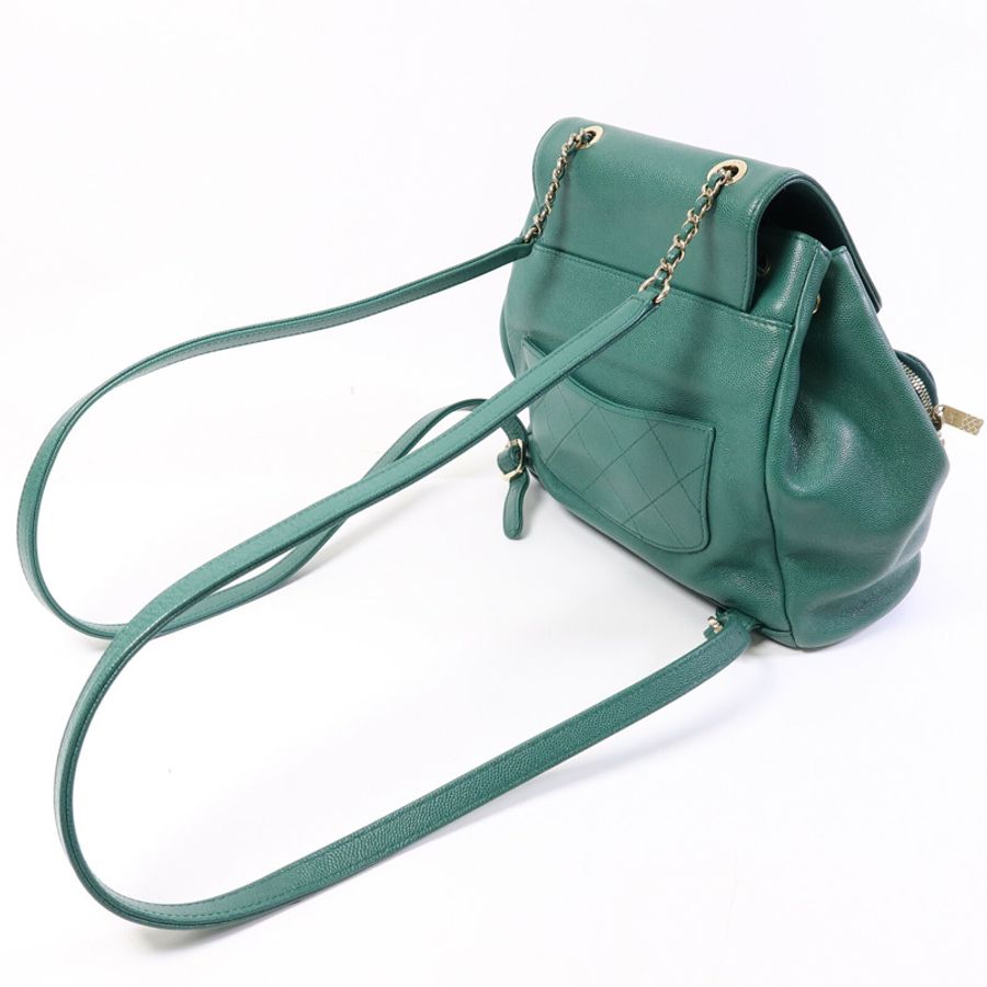 CHANEL 牛皮皮革Affinity Backpack背包-8