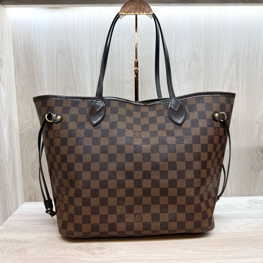 LV🤎棋盤格Neverfull MM托特包-2