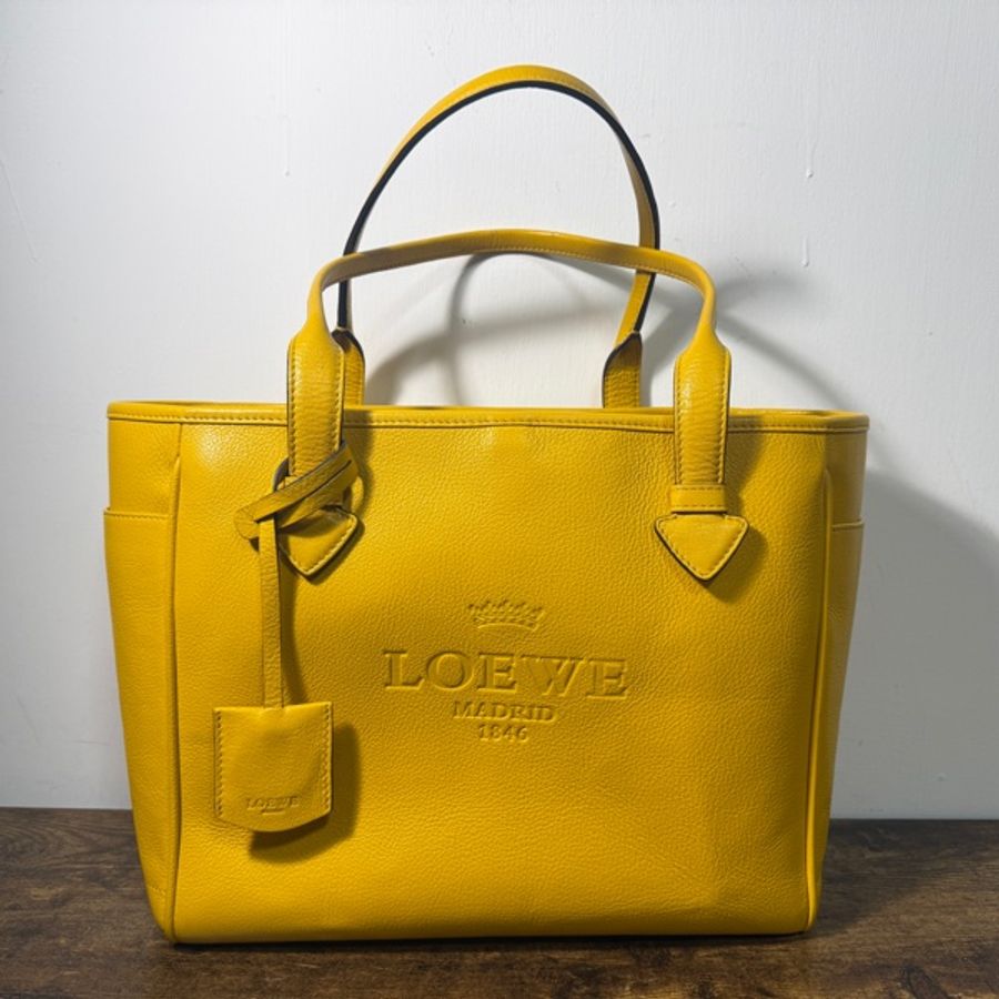 Loewe黃色托特包-5