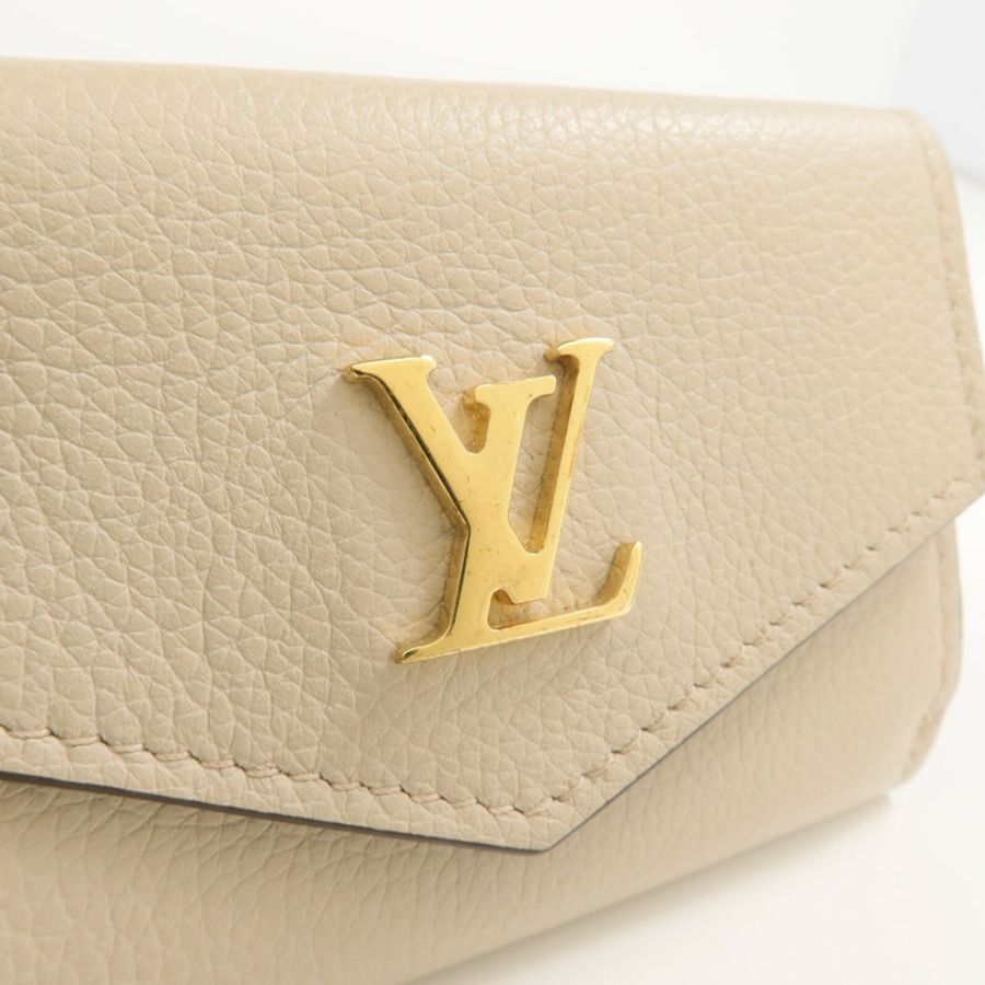 LOUIS VUITTON 牛皮皮革LockMini錢包-6