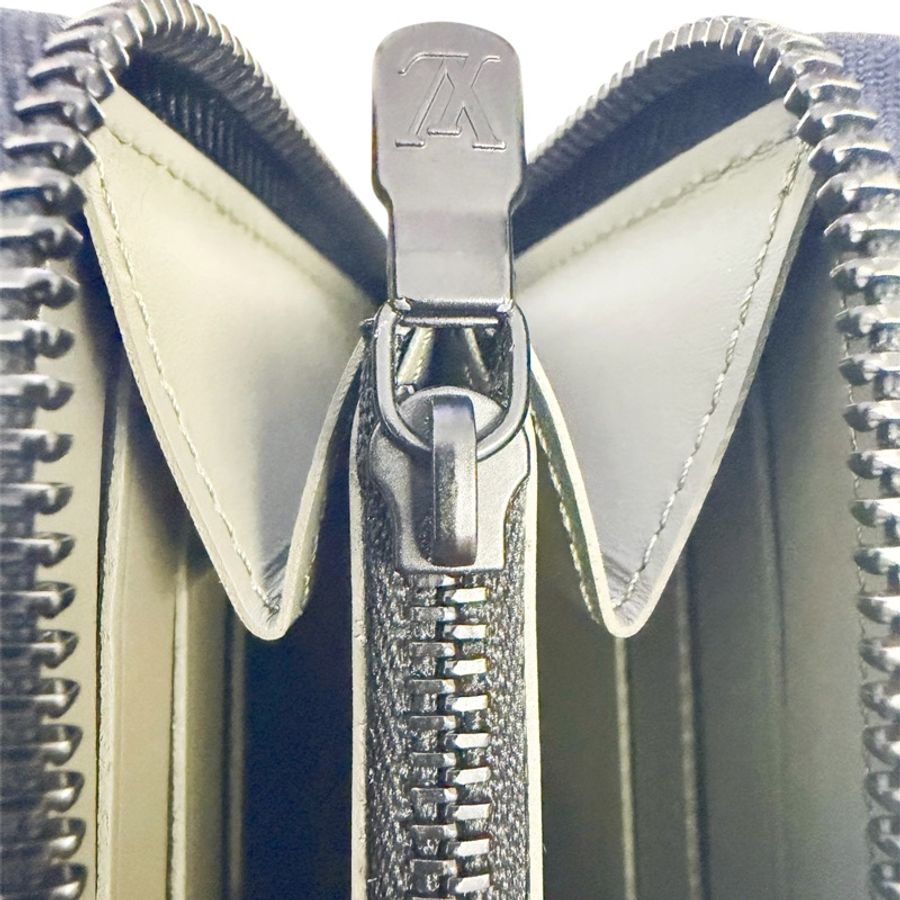 Louis Vuitton 路易威登Lv 長夾 對開長夾 拉鏈長夾 錢包 灰綠色 牛油果綠-8