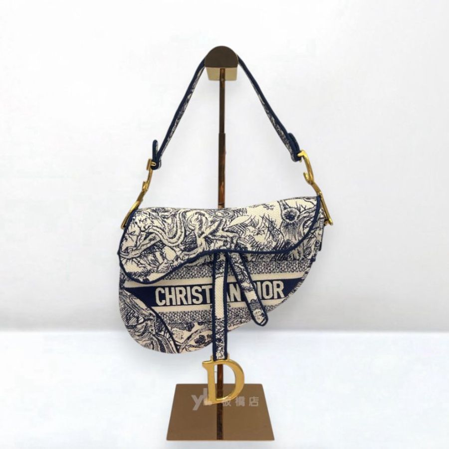 S5430-Dior Saddle刺繡馬鞍包-0