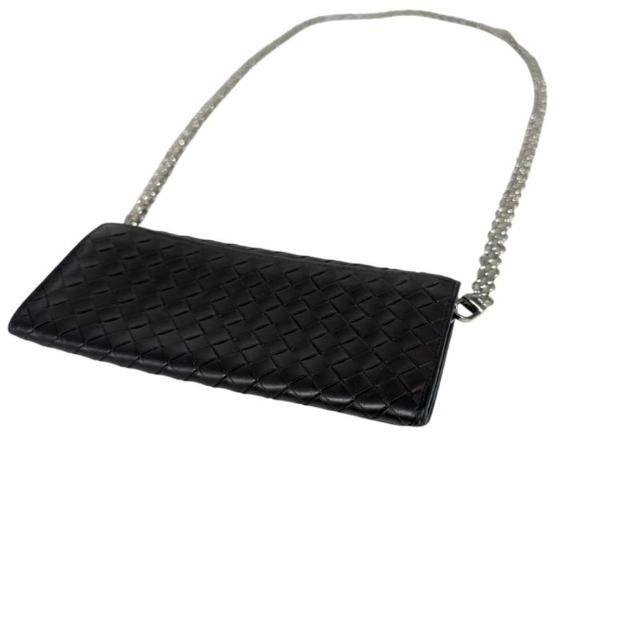 BOTTEGA VENETA *自加鏈>送無品牌扣+無品牌鏈帶* 織皮 斜揹袋-6