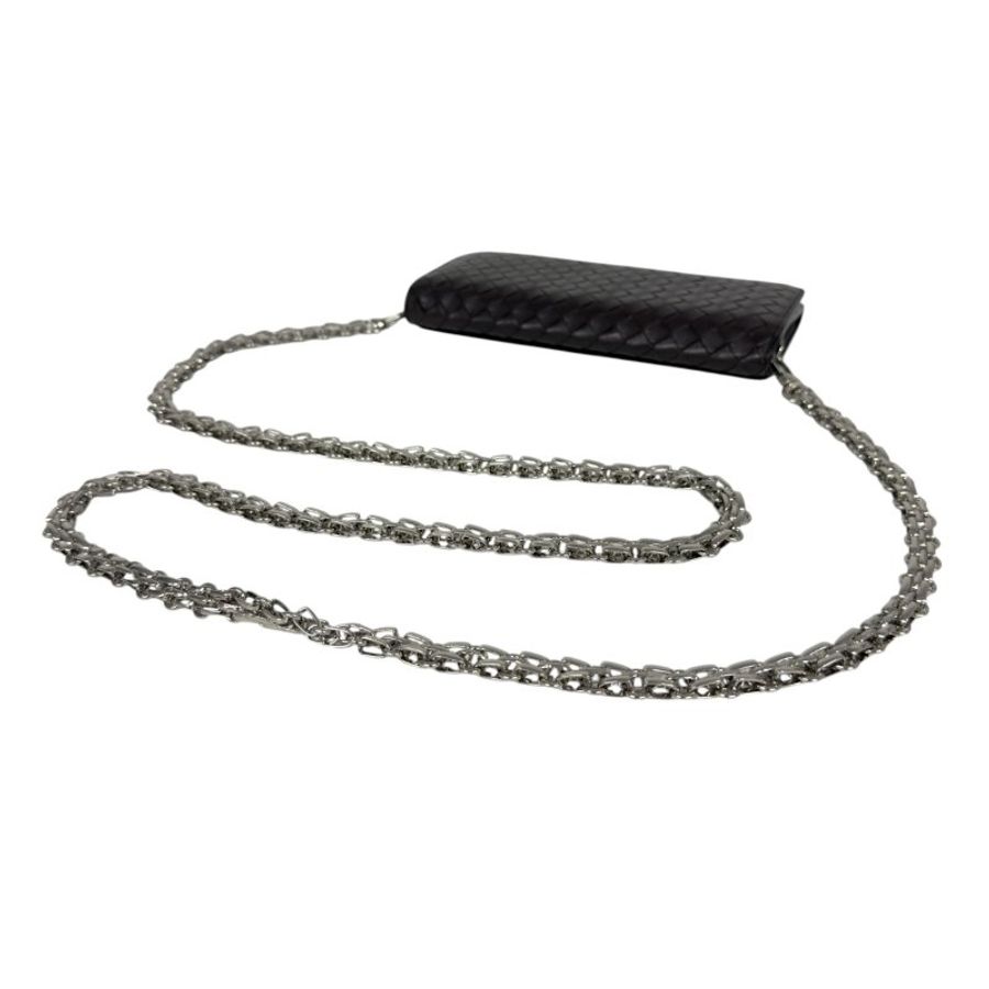 BOTTEGA VENETA *自加鏈>送無品牌扣+無品牌鏈帶* 織皮 斜揹袋-7