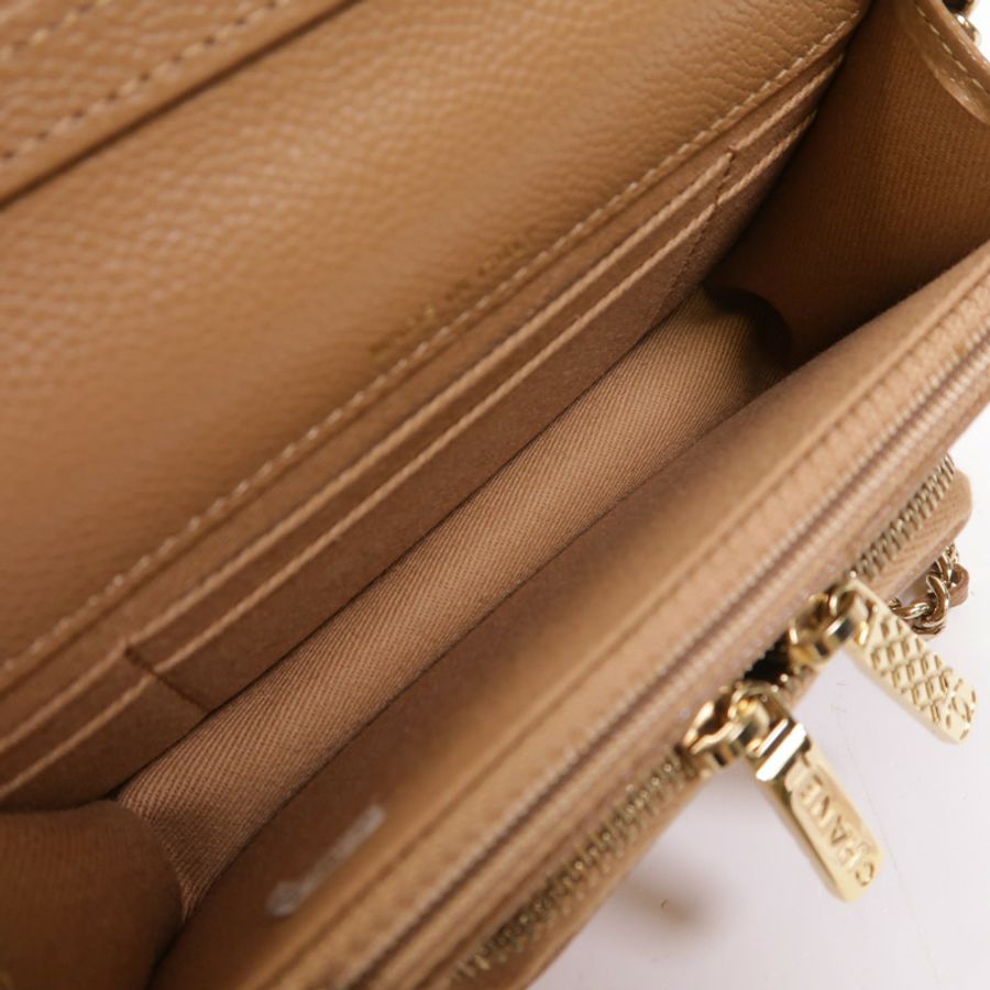 CHANEL 牛皮皮革Mini Business Affinity鏈帶肩背袋-4