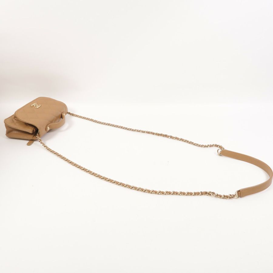 CHANEL 牛皮皮革Mini Business Affinity鏈帶肩背袋-7