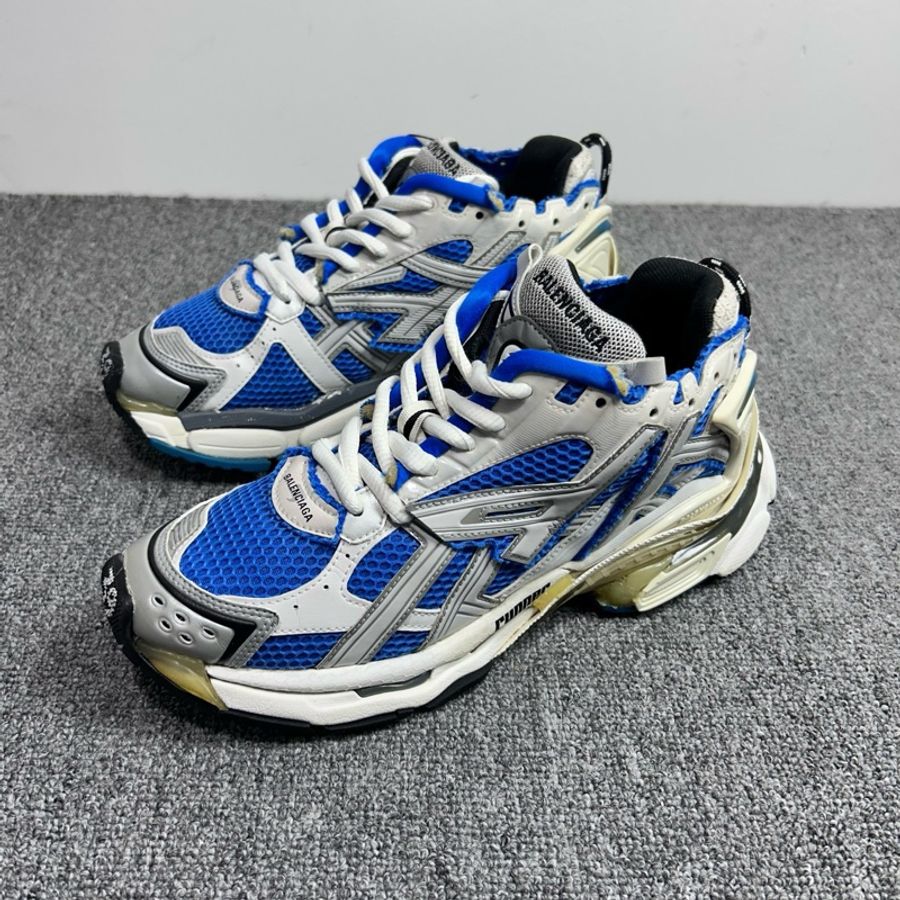巴黎世家Balenciaga Runner 白藍色休閒老爹鞋 尺碼:39碼 成色:98新-0
