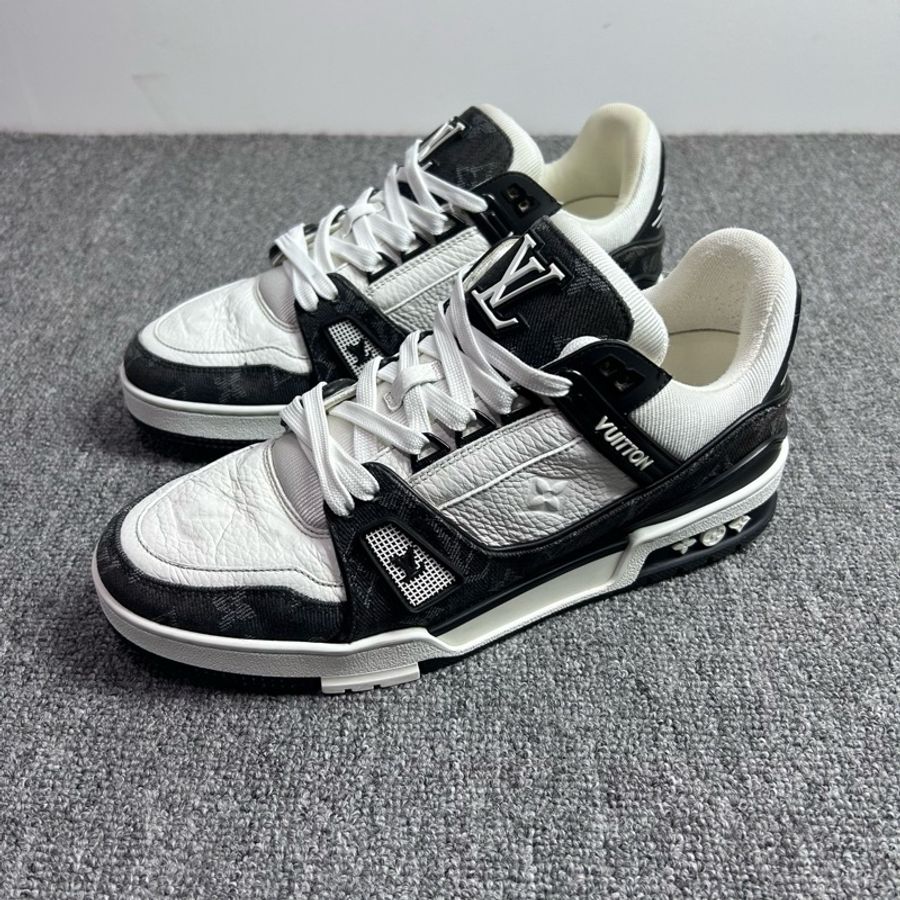Louis Vuitton 路易威登 LV 黑白牛仔 Trainer 休閒鞋 尺碼:40碼 6碼 成色:98新-0