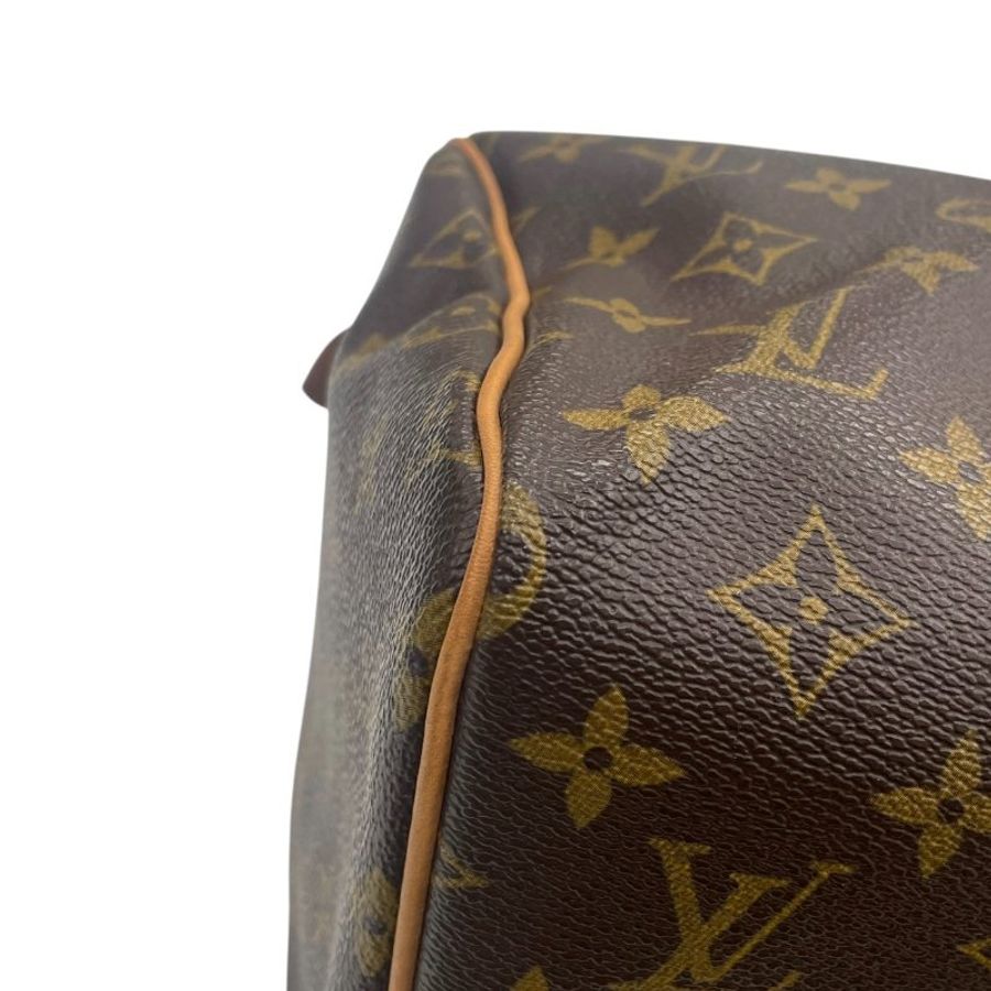 LOUIS VUITTON 路易威登 M41526 SPEEDY 30 波士頓包 PVC帆布 老花 棕色 金釦-7