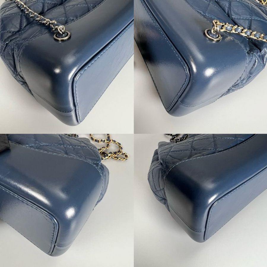 CHANEL 流浪後背包小號 藍 24開-8