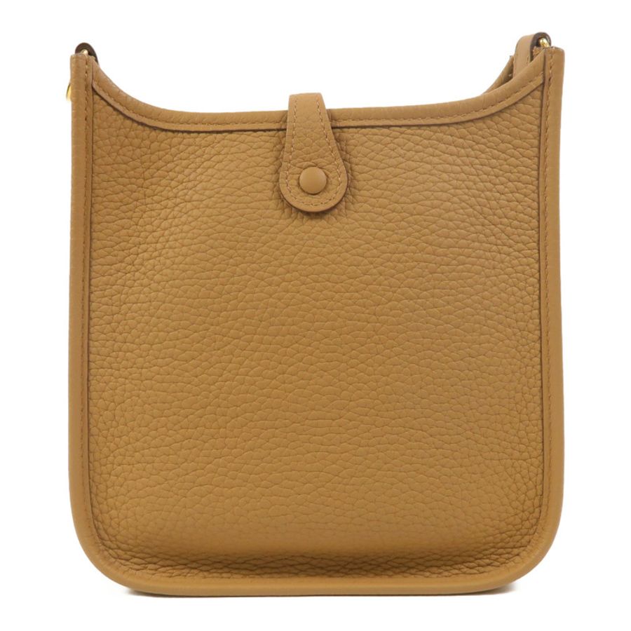 HERMES Clemence皮革Evelyne TPM肩背袋Biscuit-1