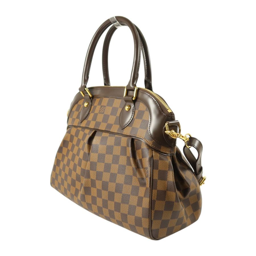 LOUIS VUITTON Damier Trevi金扣手挽肩背兩用袋-2