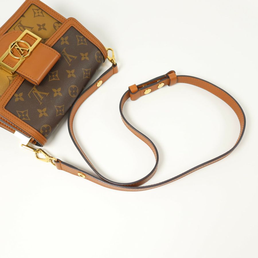 LOUIS VUITTON Monogram Reverse Mini Dauphine肩背袋-7
