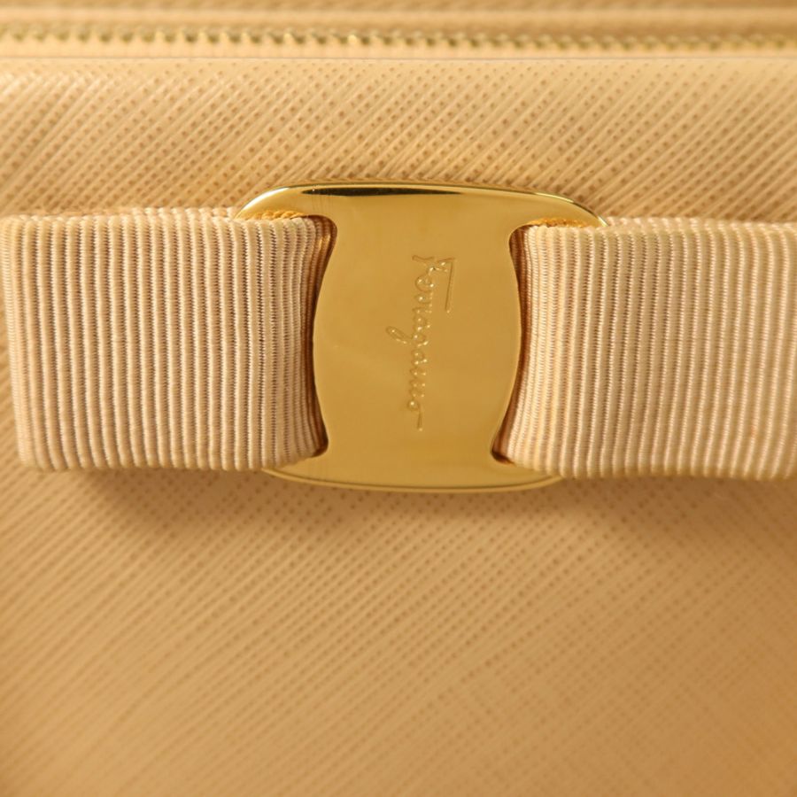 Salvatore Ferragamo 牛皮皮革Tracy Vara Bow金扣手挽肩背兩用袋-8