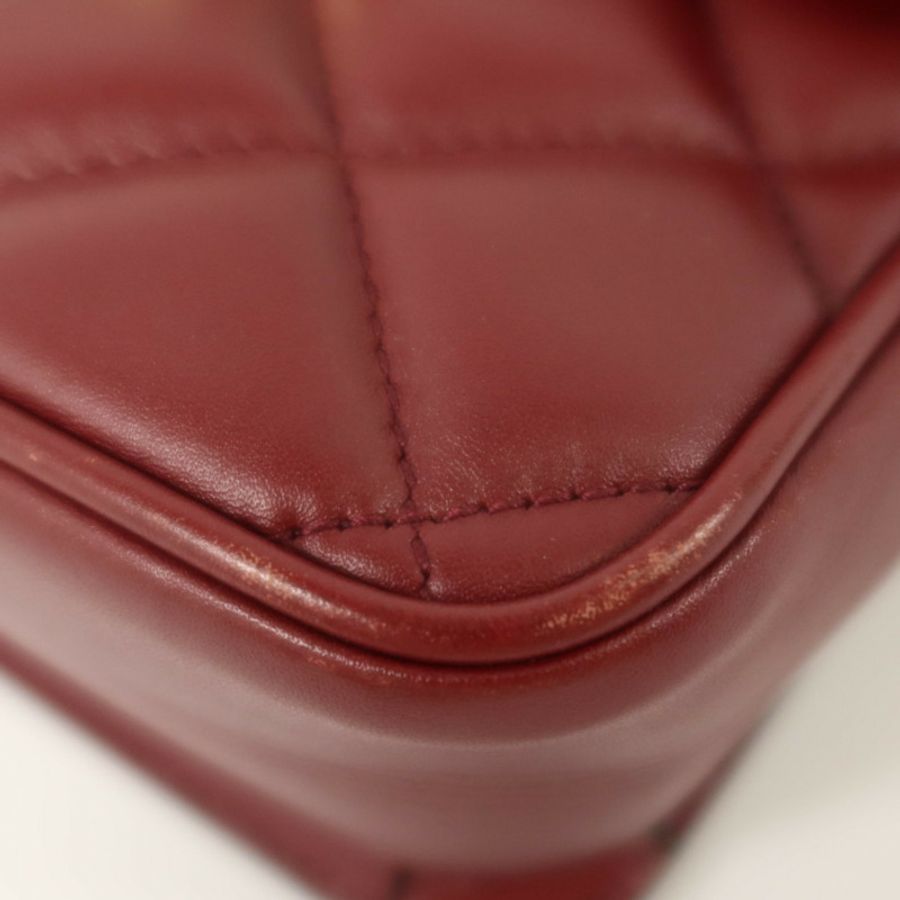 GUCCI 牛皮皮革Decco Mini Chain Shoulder Bag金扣鏈帶肩背袋-11