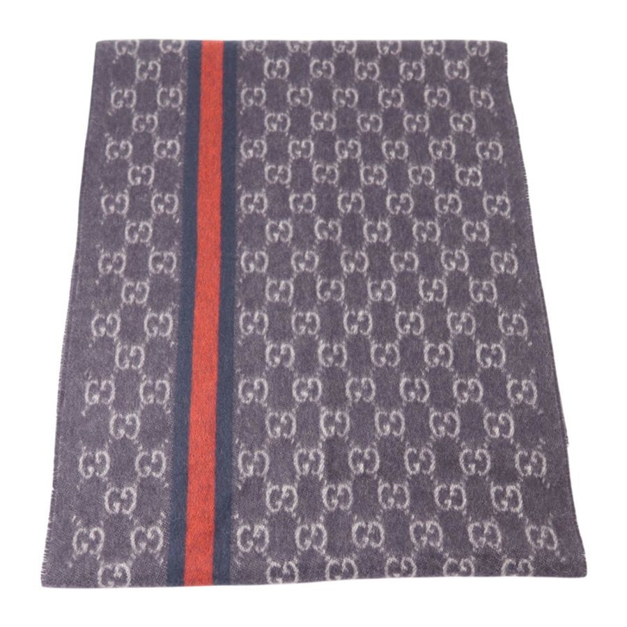 GUCCI 羊絨SC Doubly G Scarf 176.5X35.5圍巾-1
