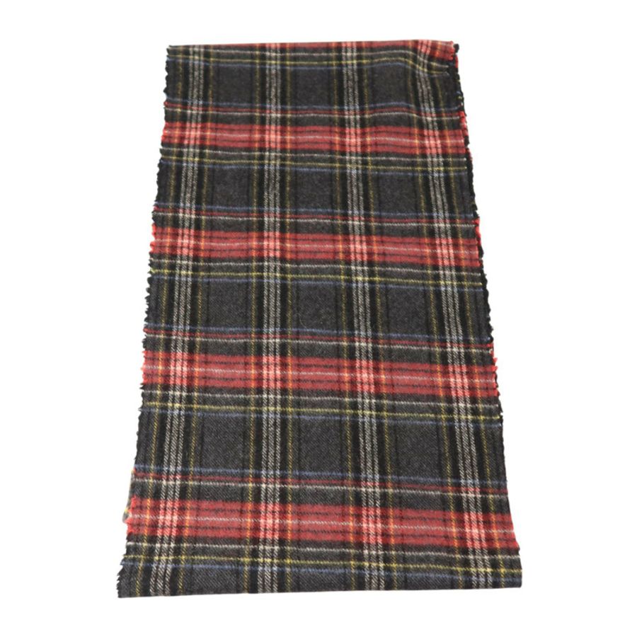 COACH 羊毛/羊絨Tartan Scarf 25.5X170圍巾-1