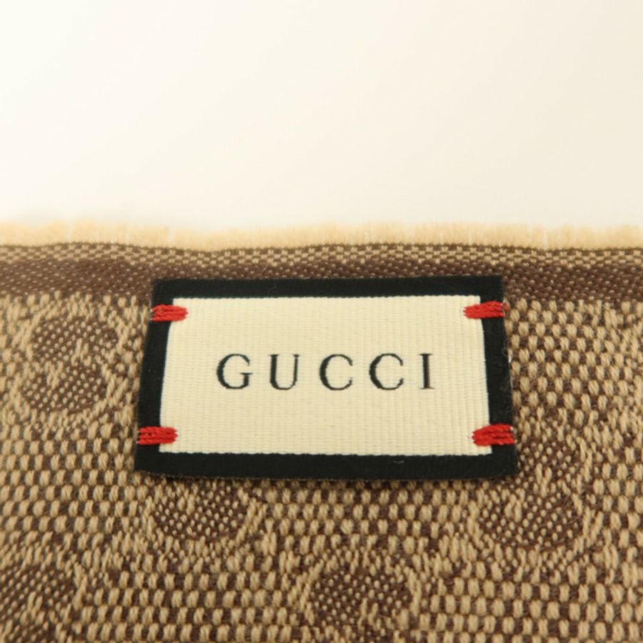 GUCCI 羊毛/絲質Scarf 180x37cm絲巾-7