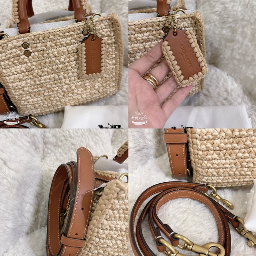 未使用coach Rogue 20針織🧶毛線系列三用包(原價25800元)-1