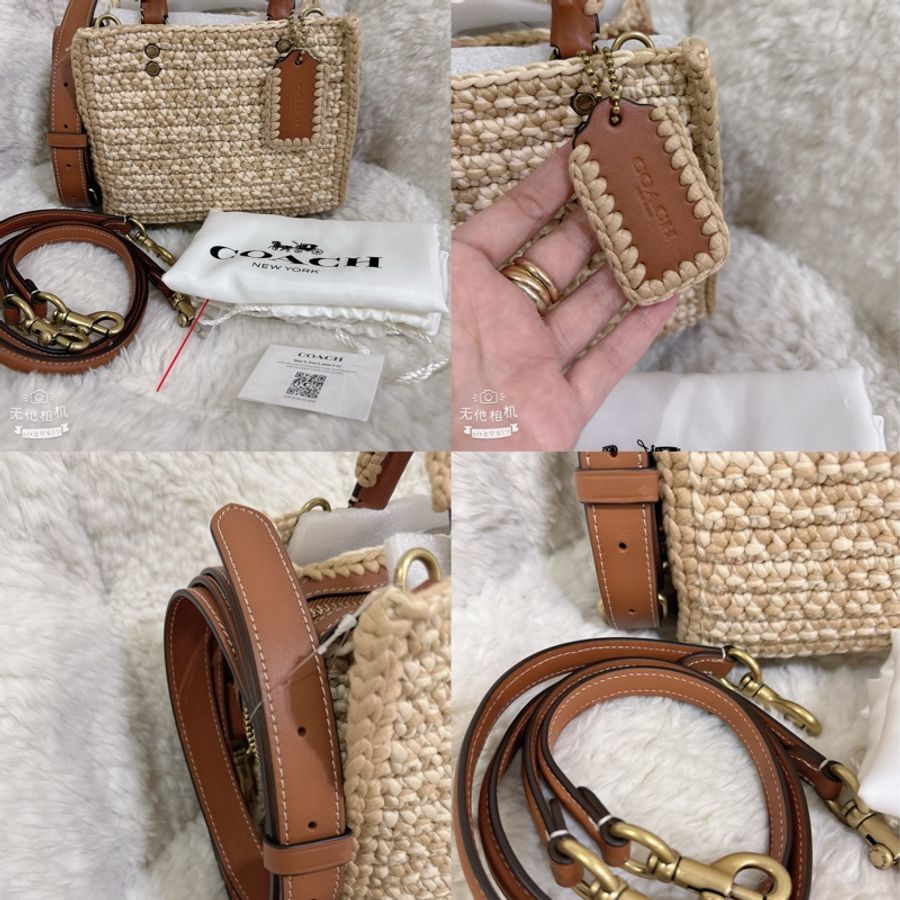未使用coach Rogue 20針織🧶毛線系列三用包(原價25800元)-3