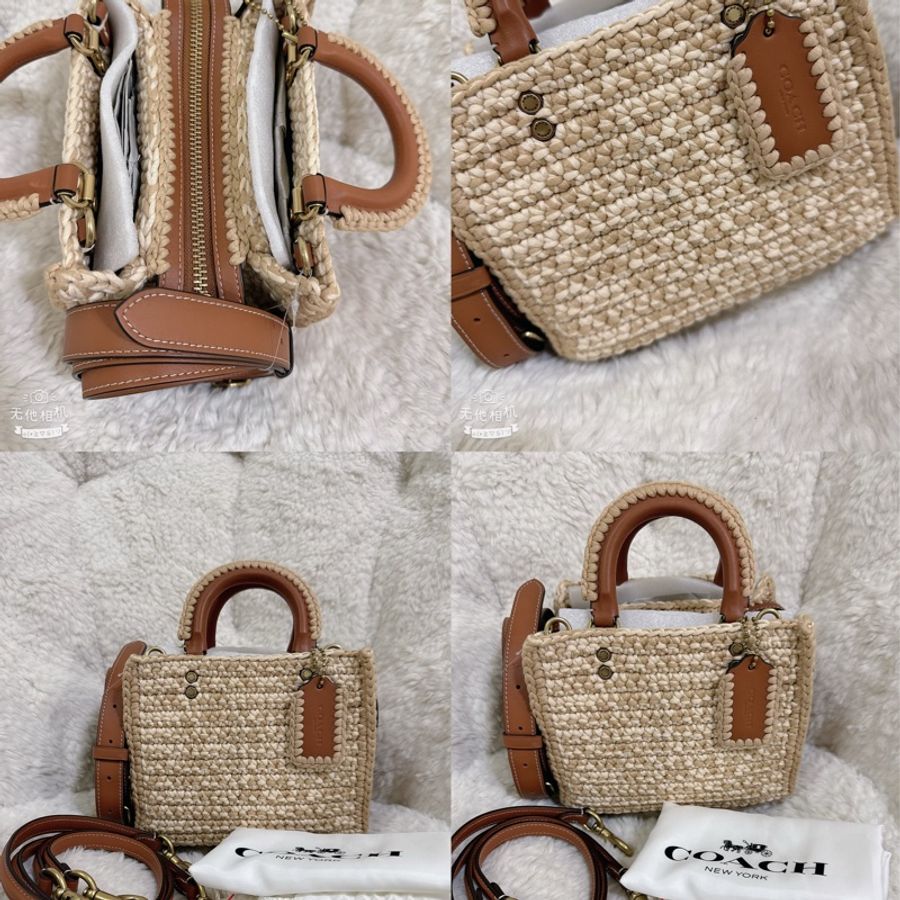 未使用coach Rogue 20針織🧶毛線系列三用包(原價25800元)-7