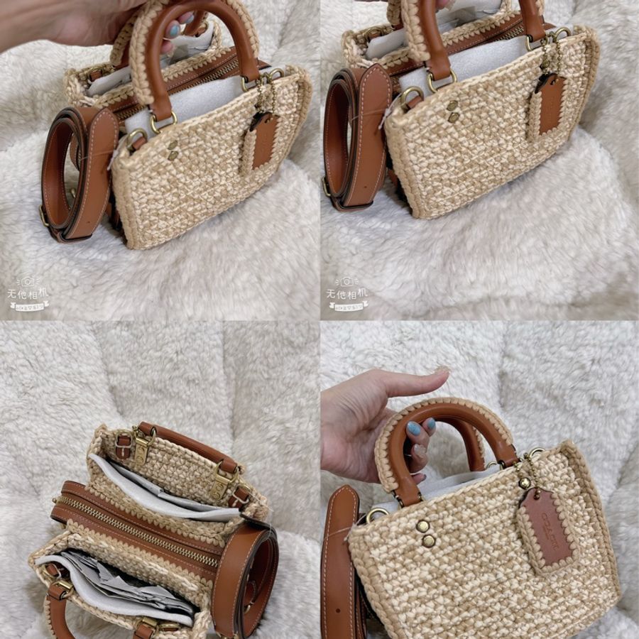 未使用coach Rogue 20針織🧶毛線系列三用包(原價25800元)-14