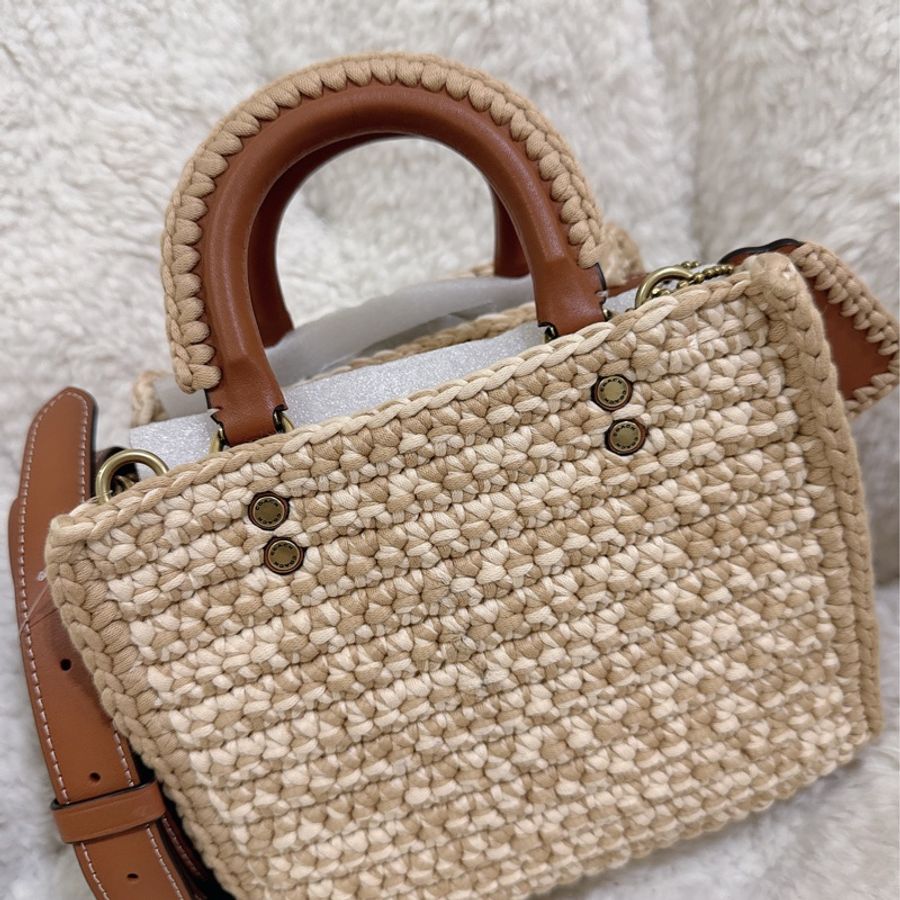 未使用coach Rogue 20針織🧶毛線系列三用包(原價25800元)-22
