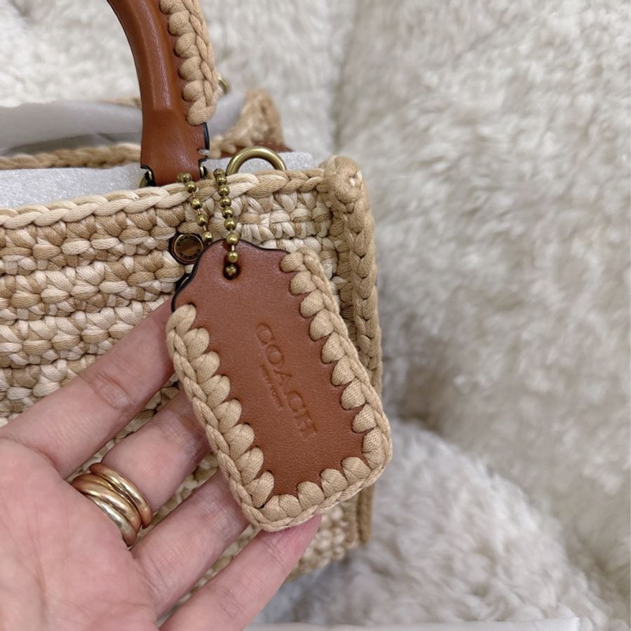 未使用coach Rogue 20針織🧶毛線系列三用包(原價25800元)-29