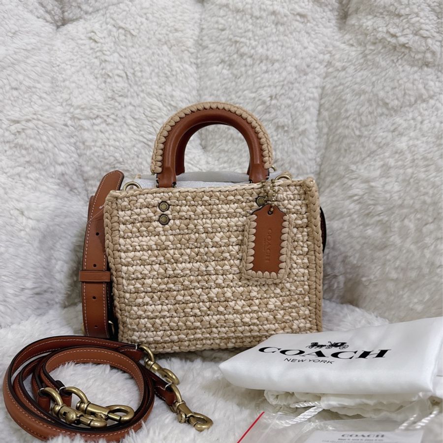 未使用coach Rogue 20針織🧶毛線系列三用包(原價25800元)-34