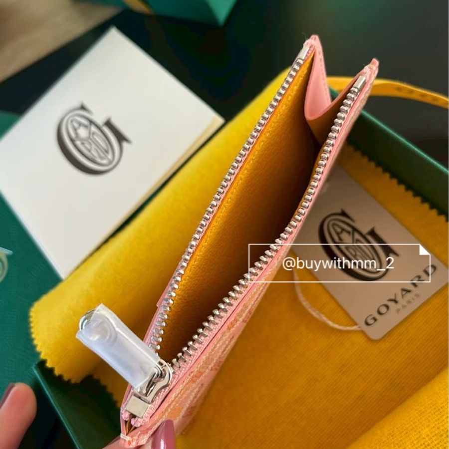 現貨💎Goyard 2026限定粉 一字拉鍊零錢包-3