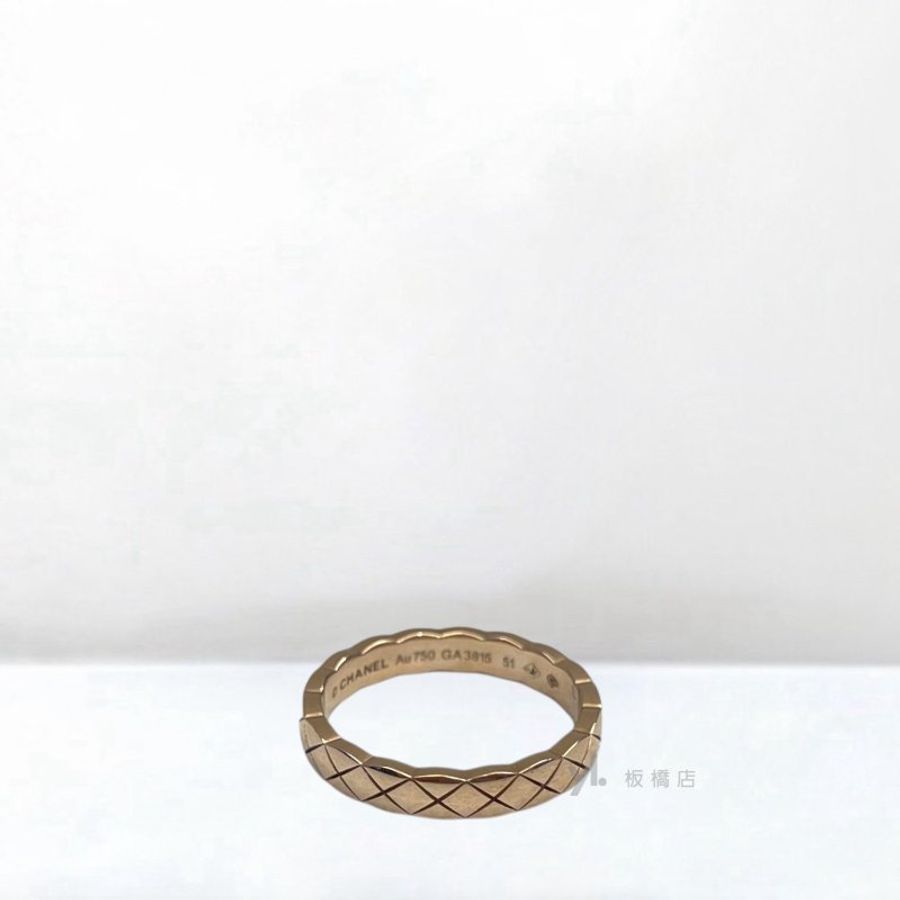 Y2016-CHANEL Coco Crush窄版18K金戒指J11793-3