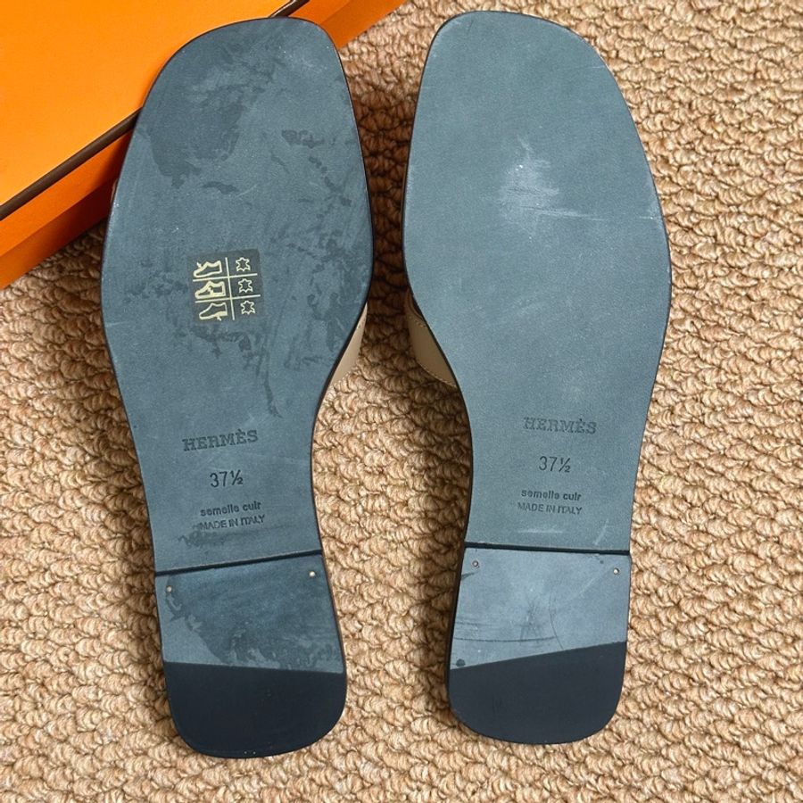 Hermes愛馬仕Oran拖鞋,37.5碼-5